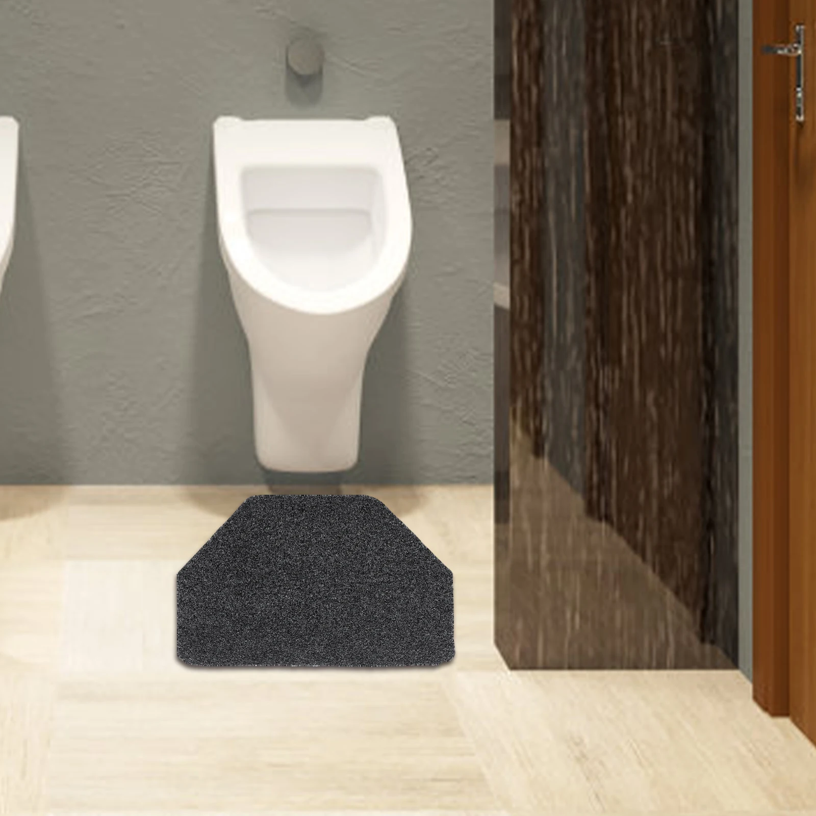 

Men's Urinal Floor Mat Non-Slip Urine Absorbent Commercial Bathroom Urinal Splash Guard Pee Guard Urine Catcher for Toilet