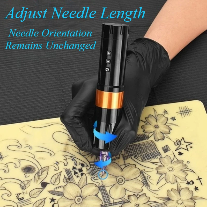 

Portable Tattoo Equipment Adjustable Tattoos Machines Professional Wireless Tattoos Device Woman's Permanent Makeup Devices