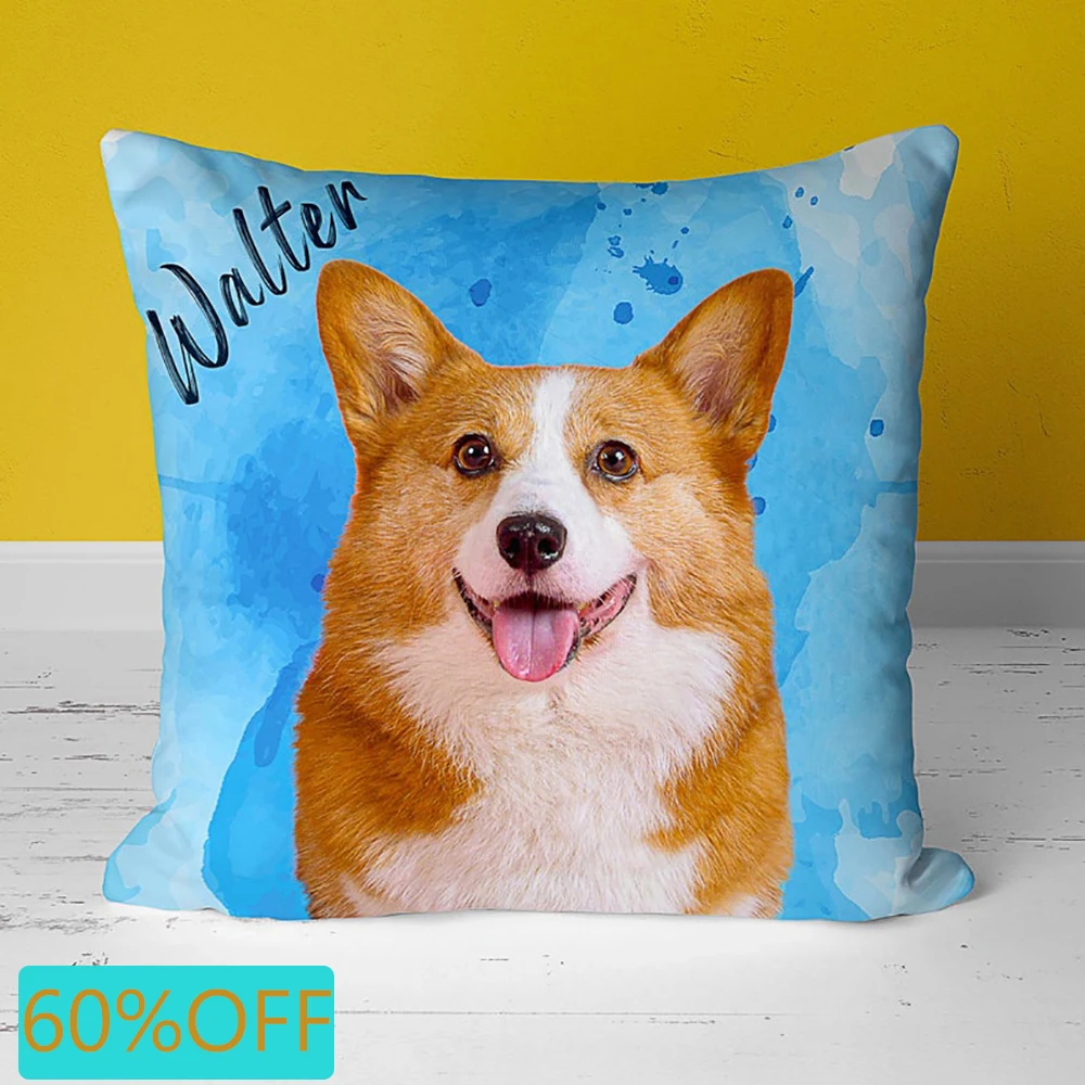 

DIY индивидуальная подушка с портретом домашнего животного, мягкие подушки для сна, домашний диван, автомобиль, декоративная подушка для тела, мемориальный подарок для любителей домашних животных