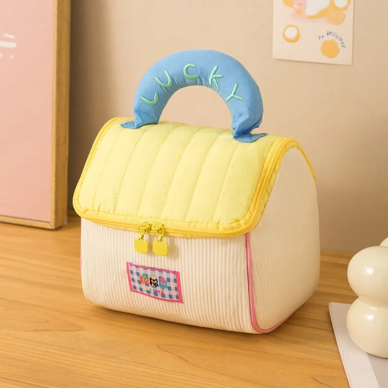 Новая милая косметичка, дорожная косметичка, портативный органайзер для туалетных принадлежностей, большая вместительная косметичка, женский набор туалетных принадлежностей для мытья ванны