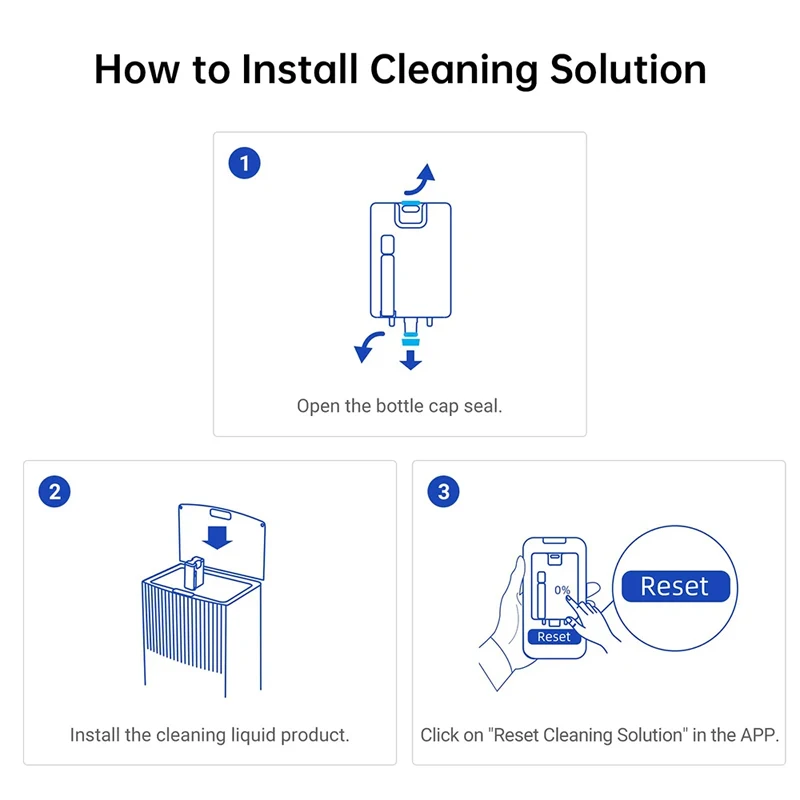 Heat Special Floor Cleaner For Dreame L20\L30 ultra\x10\x20 Pro Plus Liquid Detergent Spare Parts  Cleaning Accessories 450ML