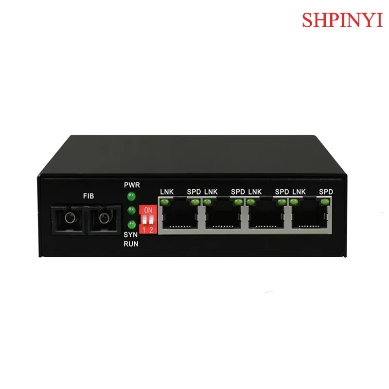 

OEM-производитель Mini Type SM MM 4-портовый 10/100M Ethernet в оптоволоконный медиаконвертер