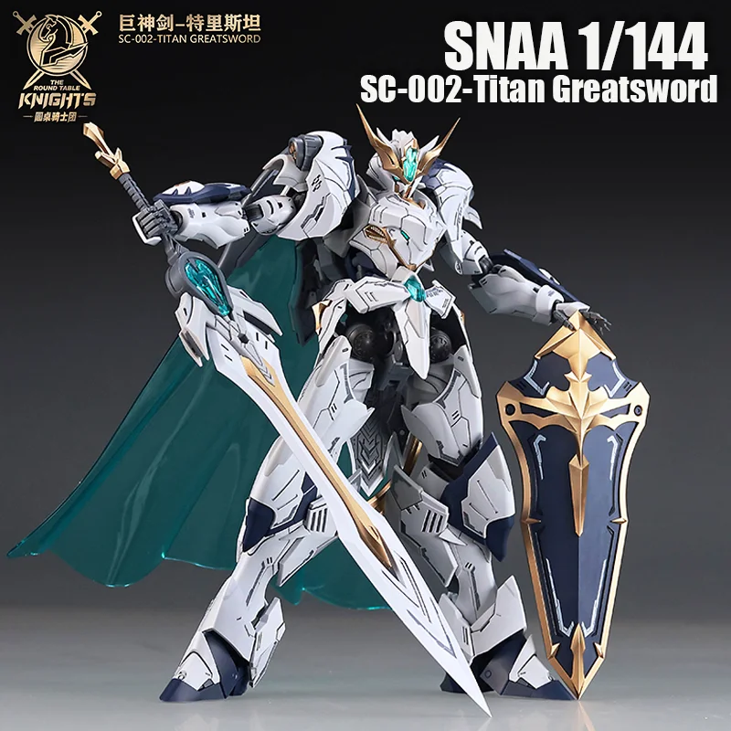 Original SNAA SC-002-Titan Greatsword 1/144 The Round Table Knights Assembly Model Kit Action Figure Plastic Model Toy Robot