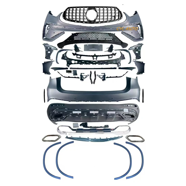 

Front Rear Car Bumper X254 GLC Class Normal Body Kit for Mercedes Benz 2023+ GLC300 Car Bumper Diffuser Grill