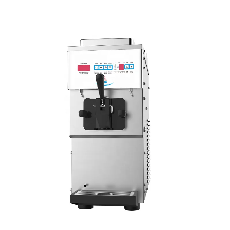 Single Ice Cream Maker Machine Mini Soft Serve Countertop  Ice Cream Making Machine