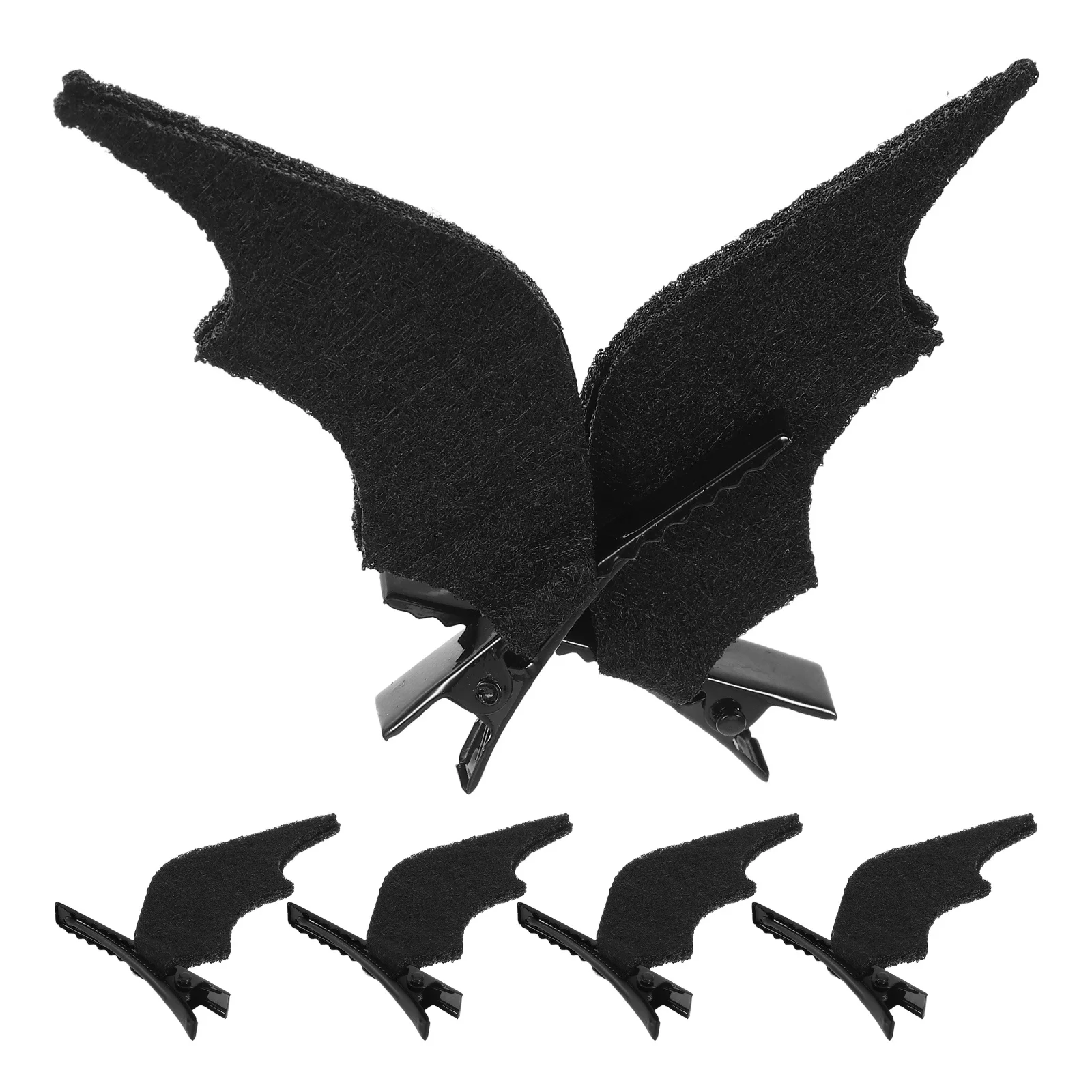 

6pcs Devil Wings Hair Clips Halloween Party Barrettes For Kids Cosplay Festival Decoration Props Girls Hairpin