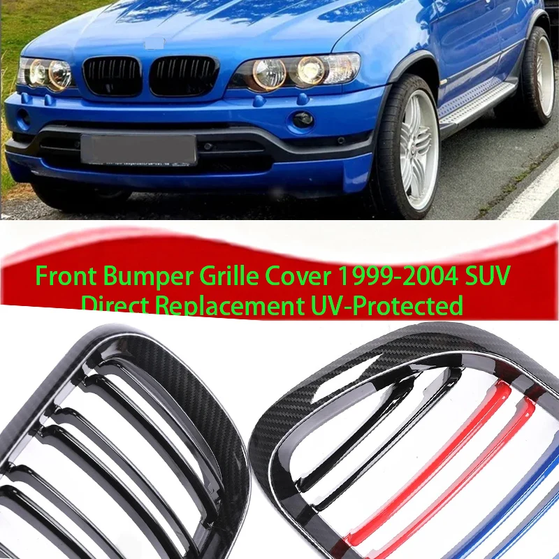 

Gloss Black Chrome Front Bumper Grille 1999-2004 SUV Diamond Mesh Car Exterior Accessories