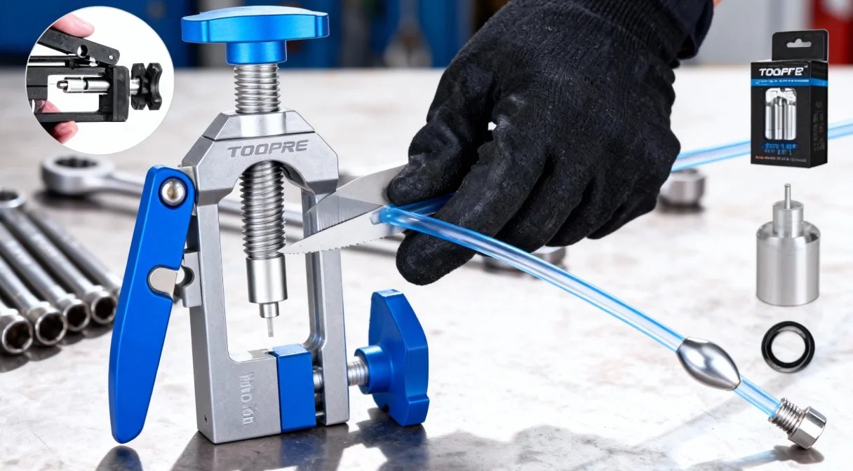 

TOOPRE Hydraulic Disc Brake Hose Cutter Multifunctional Bicycle Oil Needle Installation Tool Universal Simple Operation