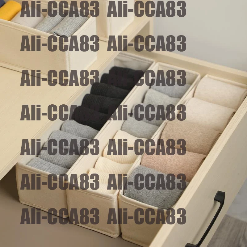 

CCA83-Long Storage Container Space-Saving Foldable Fabric Storage Bins Durable And Stable Sock Underwear Organizer For Drawer