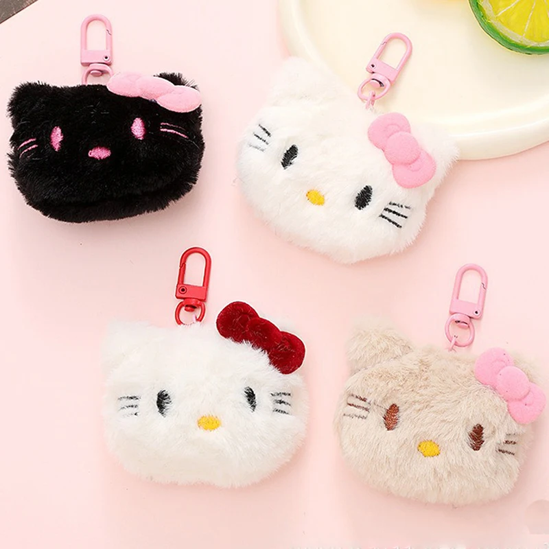 

Sanrio милый брелок Kawaii аниме фигурки Hello Kitty плюшевые игрушки кукла брелок сумка пушистый подвесной декор украшение подарки для девочек