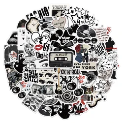 50PCS Creative Black Y2K Creative Stickers Premium Phone Cases Laptop Water Cups Refrigerator Desktop Waterproof Stickers
