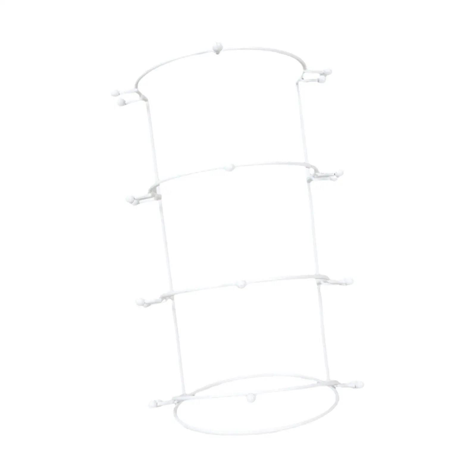 حامل تاج الشعر مكون من 4 طبقات لإكسسوارات قلادة ربطة الشعر