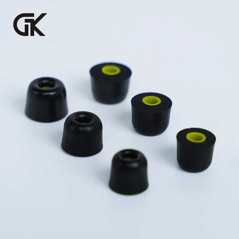 

GK-TB 3Pair(6pcs) Noise Isolating Comfortble Memory Foam Ear Tips Ear Pads Earbuds For In Earphone For Headphones GK KUNTEN