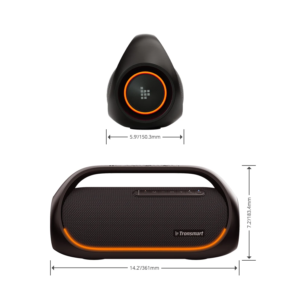 Tronsmart Bang Speaker Stereo Sound Deep Bass Stereo Wireless Outdoor Speaker Wireless Speaker Portable Sound Strong Subwoofer