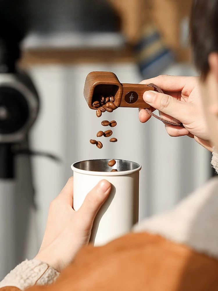 For MHW-3 Bomber Jove Japanese vintage walnut short-handled coffee beans/powder spoon