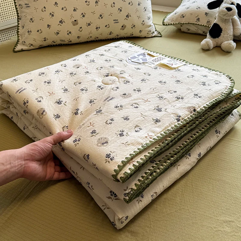 

Class a Refreing Double Layer Summer Light Weight Waable Four Piece Set Air Conditioner Quilt Single Double Person Summer...
