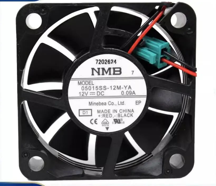 

NMB 05015SS-12M-YA DC 12V 0.09A 50x50x15mm 2-Wire Server Cooling Fan