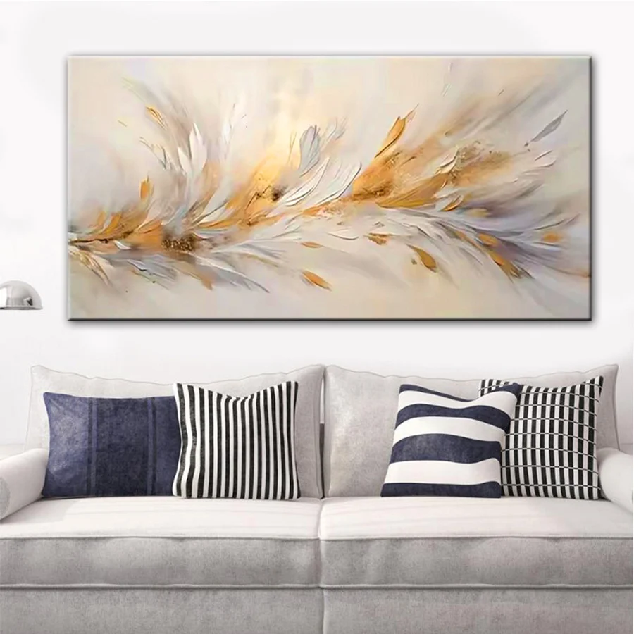 

Large Modern Abstract Feather diamond Painting Wall picture Art diamond embroidery Elegant 5D mosaic Home Decorations