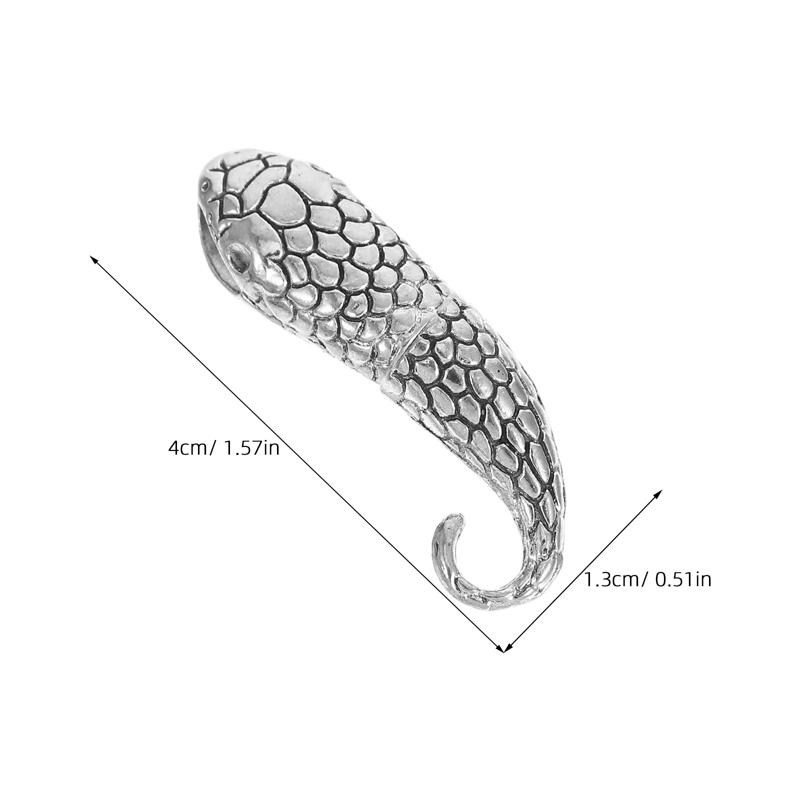 10Pairs رأس الأفعى مجوهرات المشابك دقيقة سبيكة أبازيم ل أساور يدوية القلائد الاكسسوارات الحرفية إغلاق الإصلاح