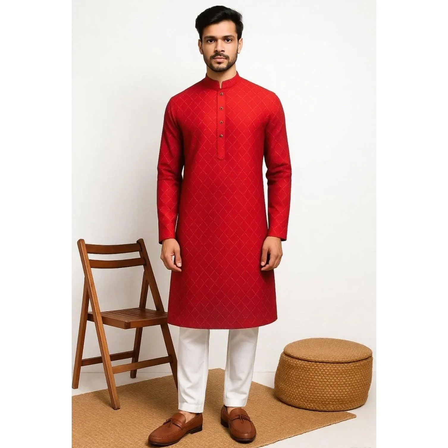 Tops muçulmanos masculinos estilo étnico manga comprida gola alta camisas casuais finas blusas de bainha irregular masculino marrocos dubai topo