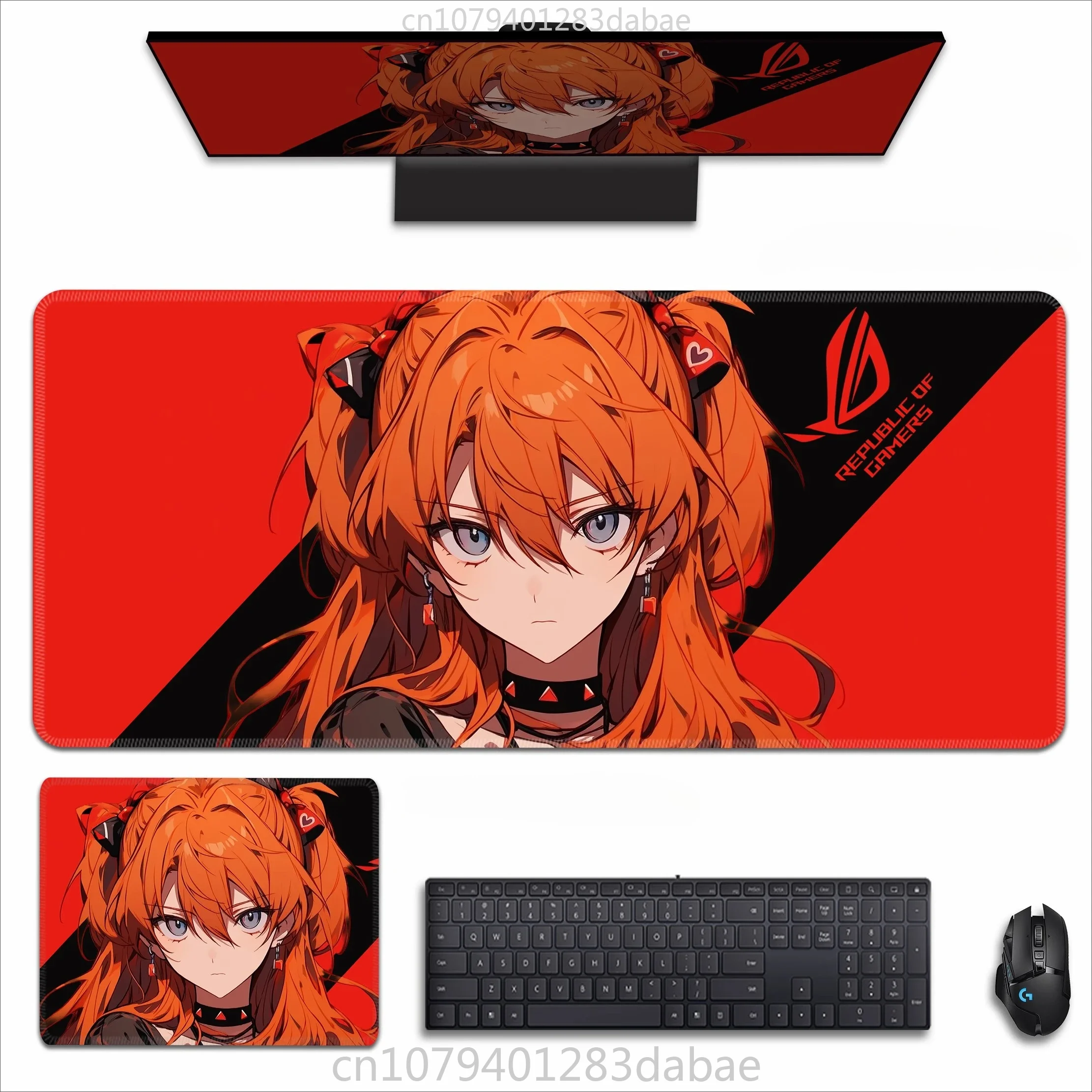 

Japanese cartoon anime EVA Asuka Langley Soryu leather mouse pad waterproof oversized e-sports special table mat boys men t mat