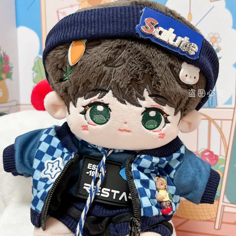 

New 4pc/set No Attribute 20cm Doll Clothes Plush Smiling Starfish Jacket Sweater Suit Plush Dolls Outfit Doll's Accessories Cos