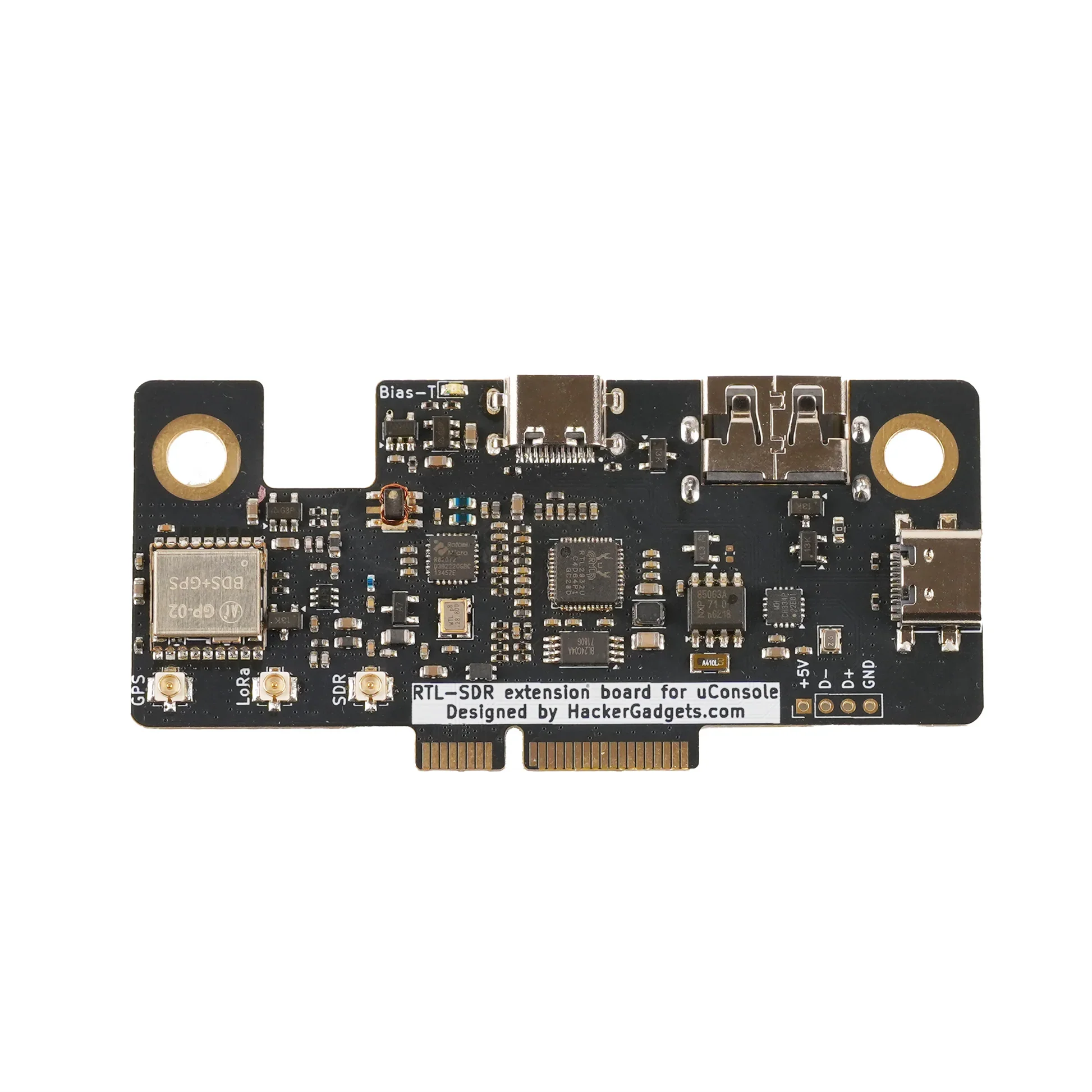 Chipboard Hackergadgets Uconsole Extension Board Rtl-sdr/lora/gps/rtc/usb Hub All-in-one Rtl2832u And R860 Tuner Gps