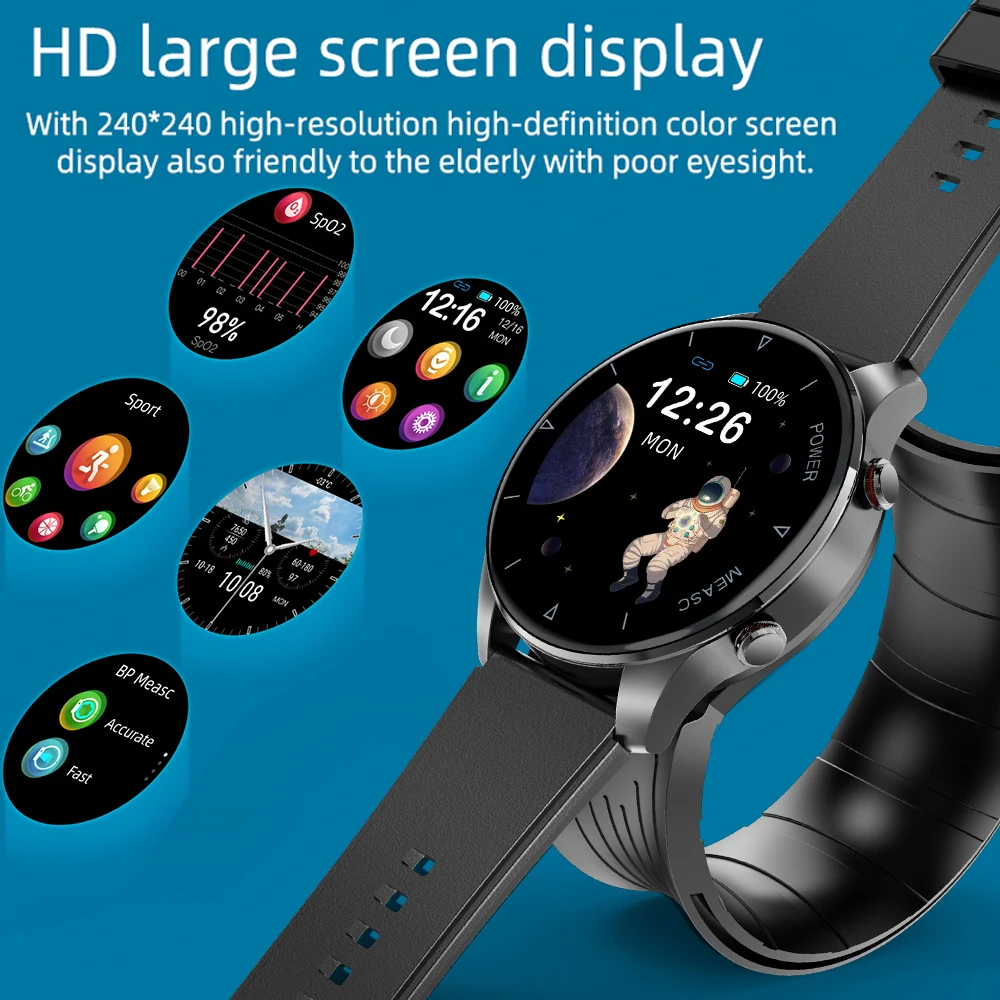 Smart Watch For Accurate Blood Pressure Measurement Of Air Pump Air Bag Heart Rate Spo2 Body Temperature Health Smartwatch Band