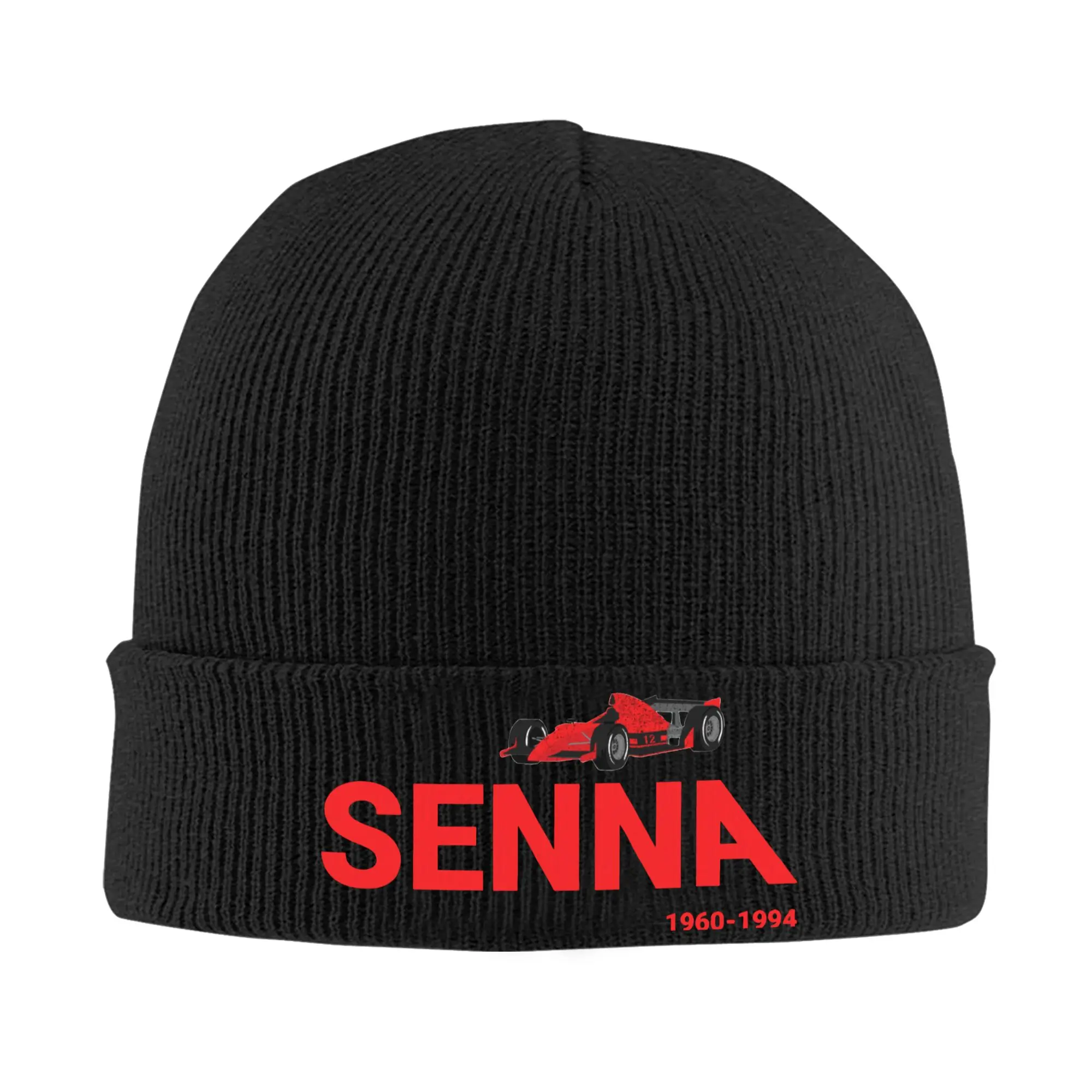Ayrton Senna Hats Autumn Winter Skullies Beanies Ski Racing Car Caps Female Male Acrylic Bonnet