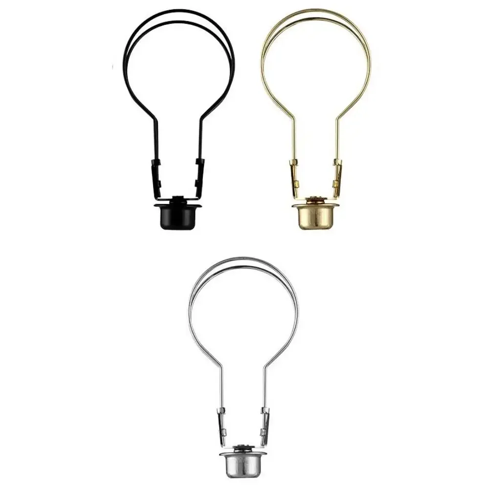 Durable Harp Includes Light Bulb Clip Supporting Iron Lamp Shade Cap Finial Top Holder Adapter Lamp Decoration image 4