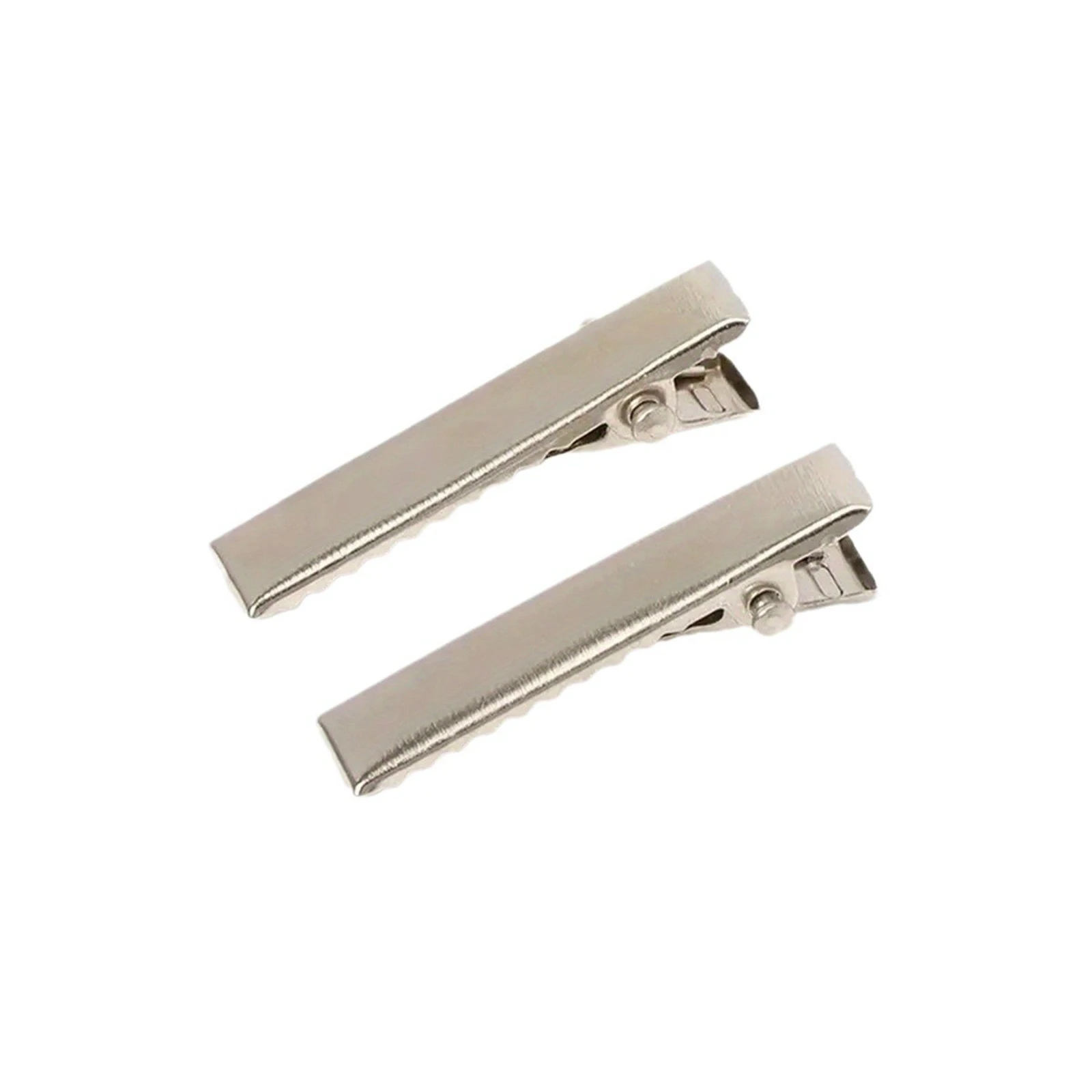 DIY Matte Flat Metal Single Prong Alligator Teeth Hair Clips 30mm-76mm Barrette Bows for Hair