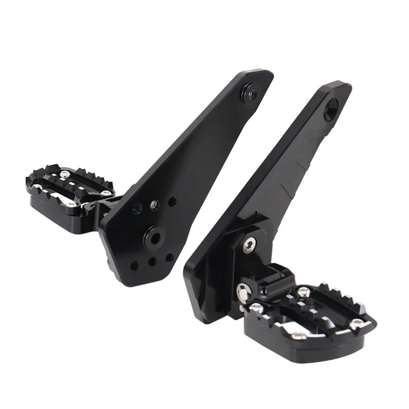 

Motorcycle Footpegs Footpegs For HONDA XADV 750 Passenger Rear Fold Footrest Black-ABQA