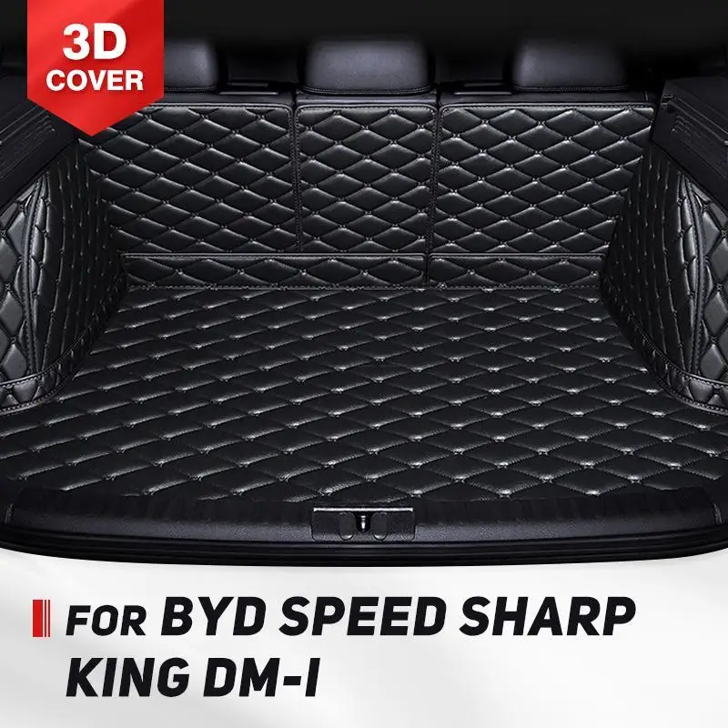 For BYD Speed Sharp 2012-2018 King DM-i 2022-2025 Auto Full Coverage Trunk Mat Car Cargo Liner Interior Accessories
