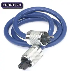 Original Japanese FURUTECH 3TS20 OCC Blue Ribbon HiFi Power Cable, Amplifier Gallbladder, Decoding Power Connection Cable