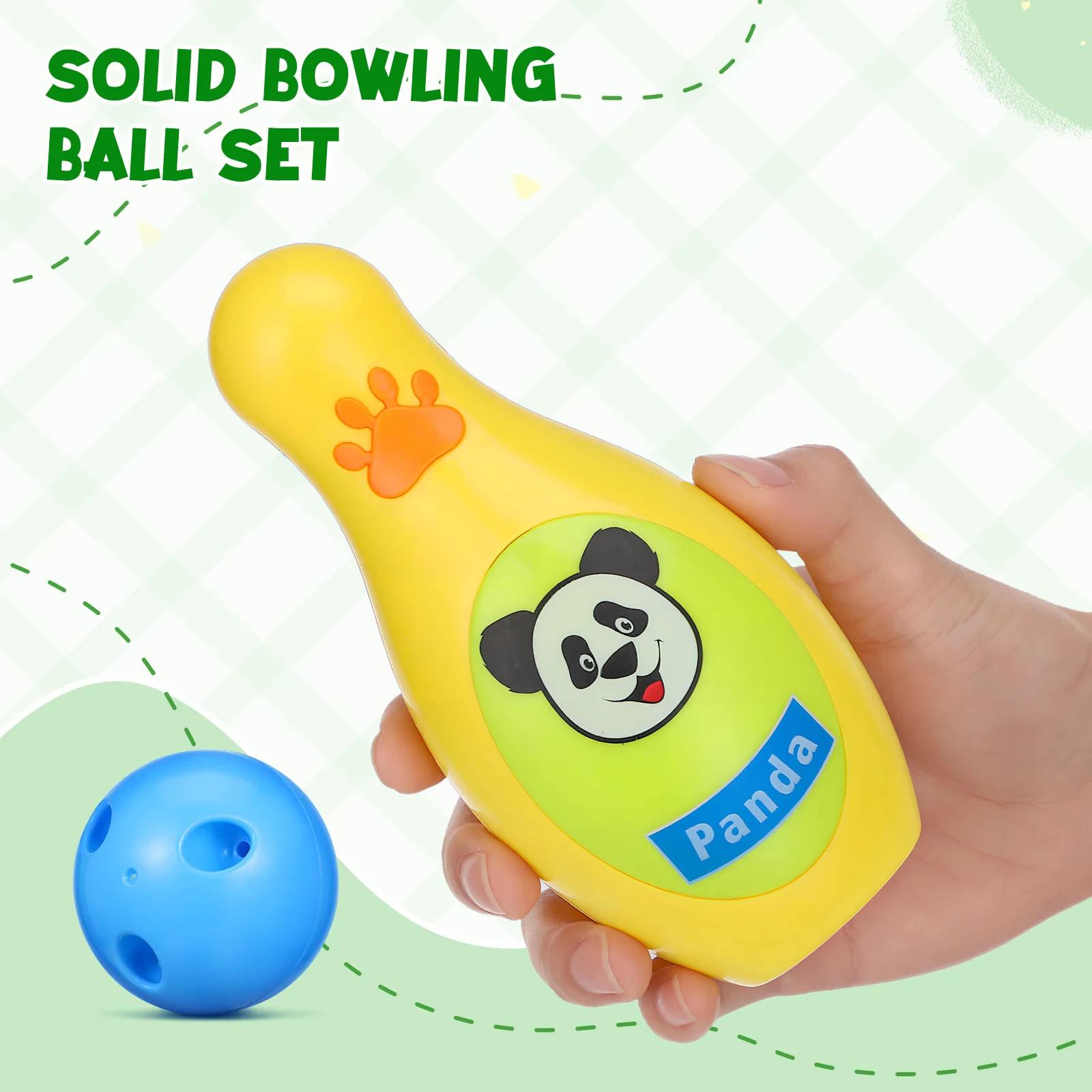 

1Set Kids Bowling Set Animal Designs Indoor Outdoor Fun Durable Safe Motor Skills Development Portable Kids Bowling Set