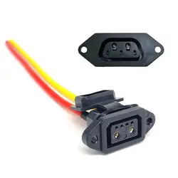 2+6/2+4 Lithium Battery Charging Discharge Port Socket Niu Scooter Battery Female Charging Connector N1/N1S/UI/MI Power Sockets