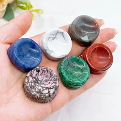 Crystal Sphere Base Natural Stone Labradorite Crafts Round Ball Egg Display Stand Desktop Home Decoration Room Ornaments