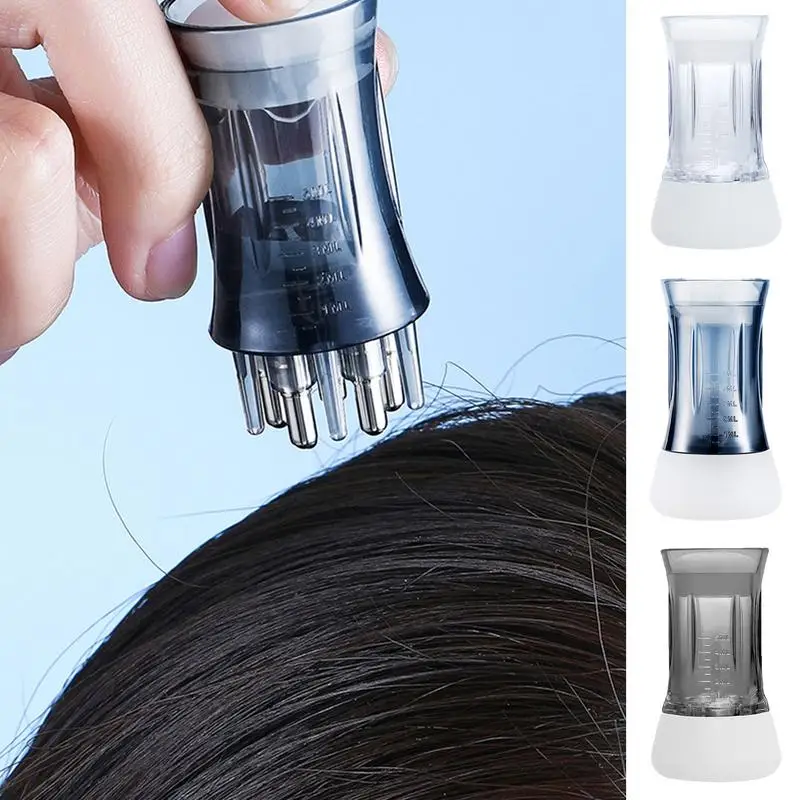 Hoofdhuid Applicator Mini Head Massager Roller Head Essentialoil Roller Bal Haar Olieman Applicator Hoofd Medicijnafgifte Uitstrijkje Vloeistof