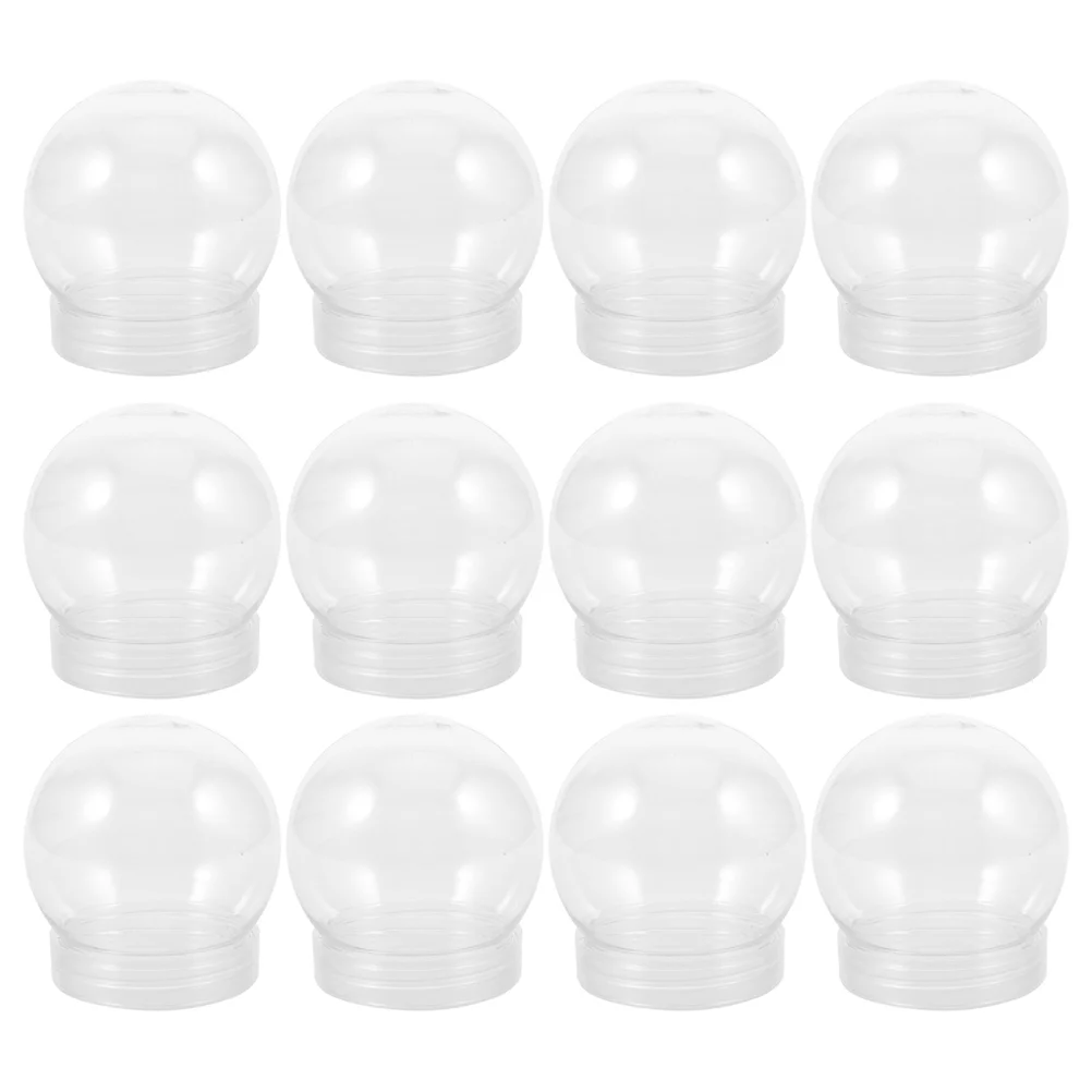 

24 Pcs Supplies Snow Globe Baby for Children Craft Plastic Clear Crafts Water Globes