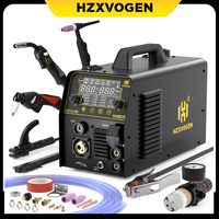 HZXVOGEN 270A 6 in 1 Aluminum Welding Machine Cut/Gas MIG/Gasless MIG/HF TIG/MMA Digital Screen 2T 4T Inverter Welder Stainless