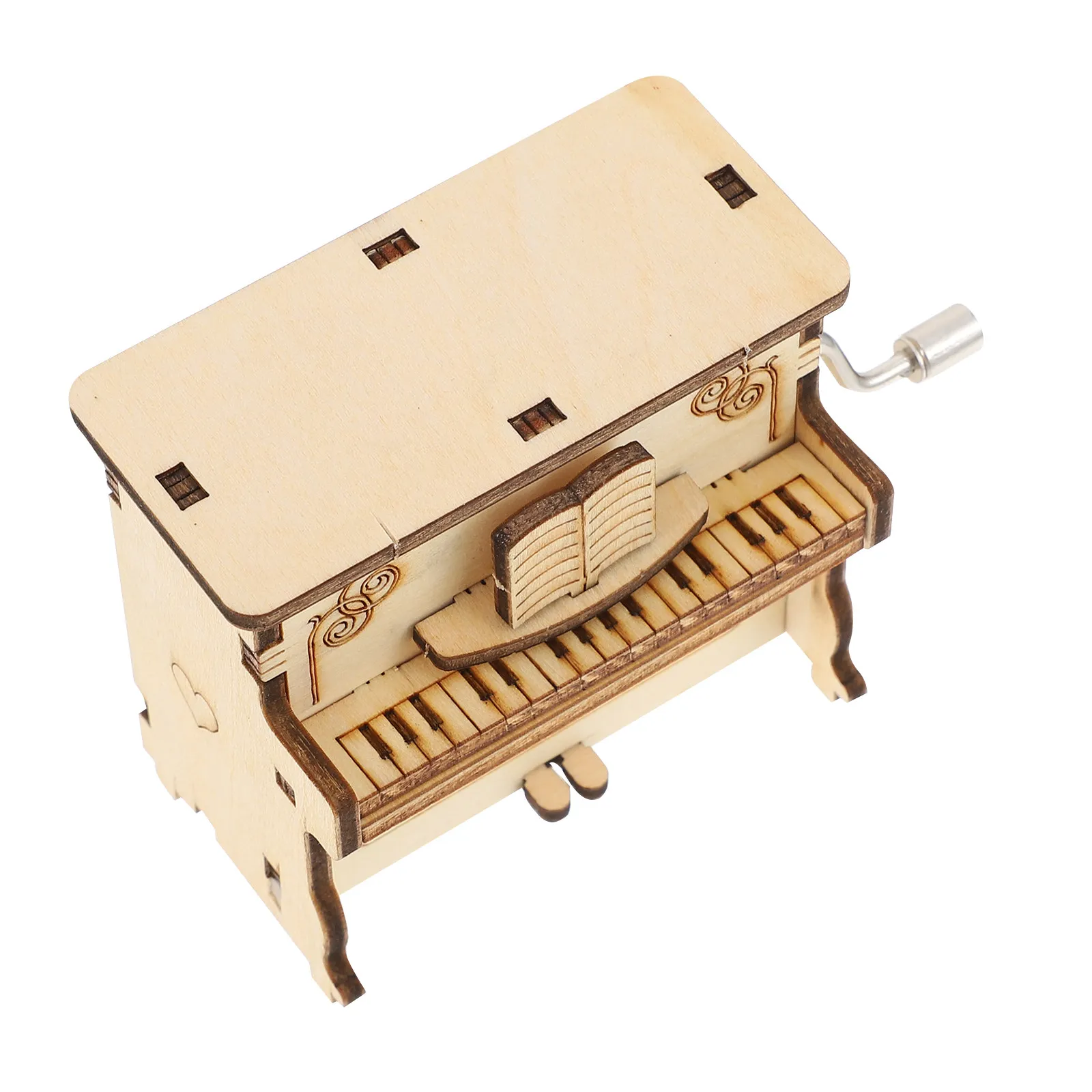 

Набор деревянных музыкальных шкатулок-пазлов для самостоятельной сборки, 3D-головоломка для интерактивных занятий родителей и детей, декоративный элемент