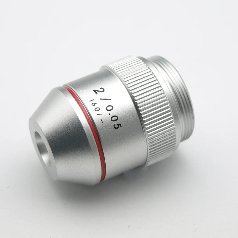1PC 195 1X 2X RMS วัตถุประสงค์เลนส์กล้องจุลทรรศน์ชีวภาพ