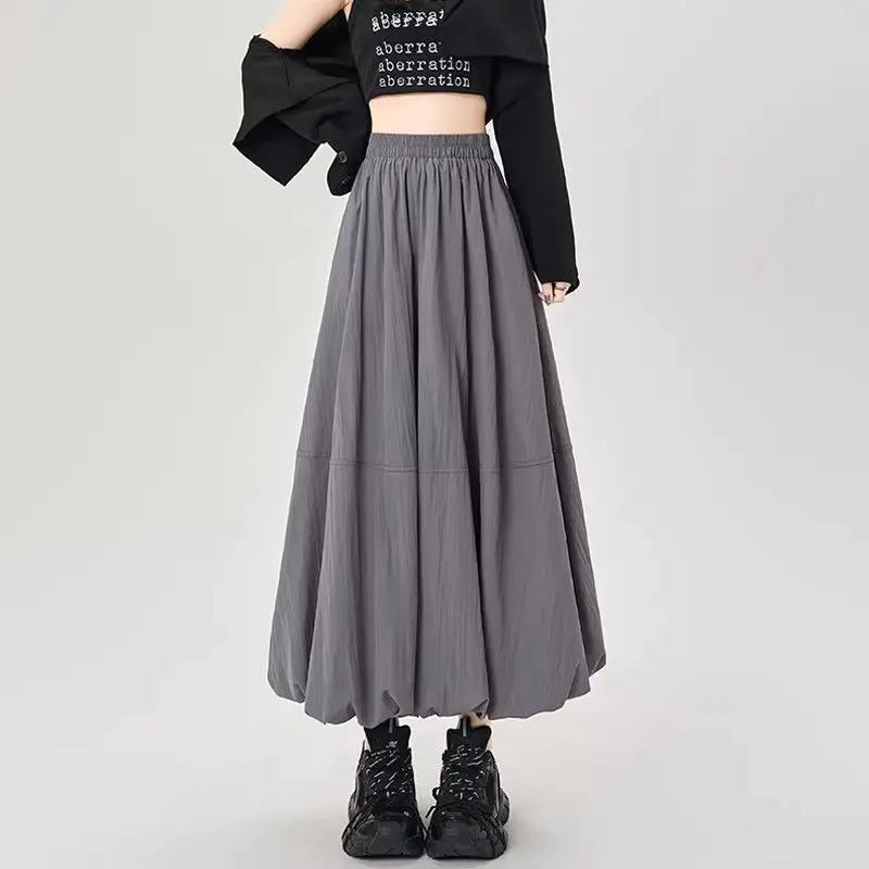 Casual Skirt Women's Clothes High Waist With Elastic Loose Jupe Fashion Summer Skirts 2026 Faldas Mujer De Moda Korean Chic Saia