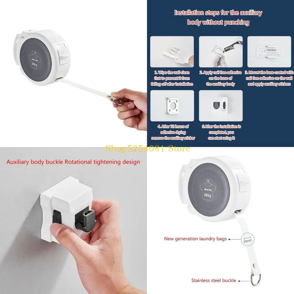 

Axyc Extendable The Claintline Retensioner стена настенная линия одежды выдвижной сушилка для апартаментов и балконов