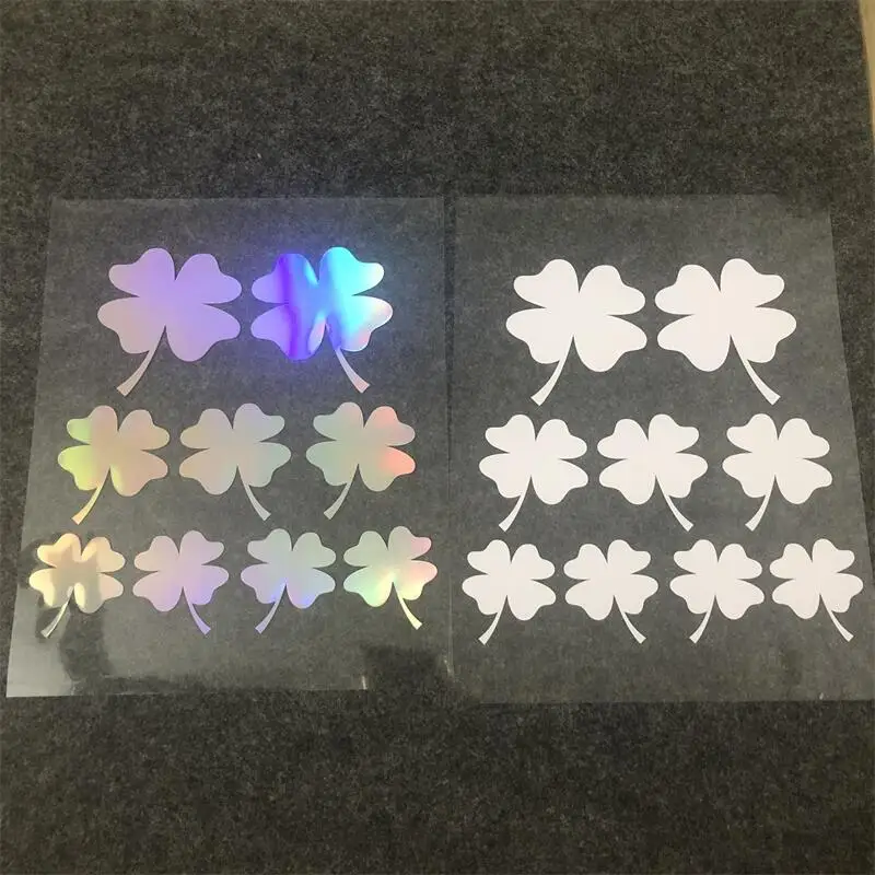 

Car stickers Four-leaf clover body decoration Reflective decals cover scratches personality modified stickers auto accessories