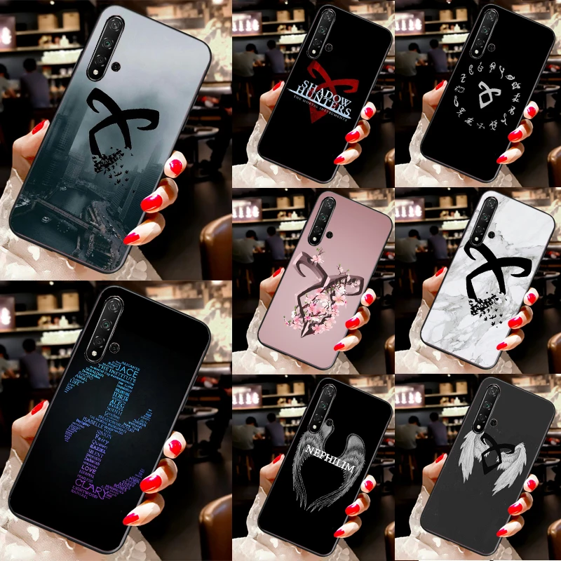 Shadowhunters Angelic Rune logo para Huawei Nova 9 10 SE 12s 12i 11i 8i Y91 Y90 Y60 Y70 Y72 Y61 P20 P40 P30 Lite P60 Pro funda