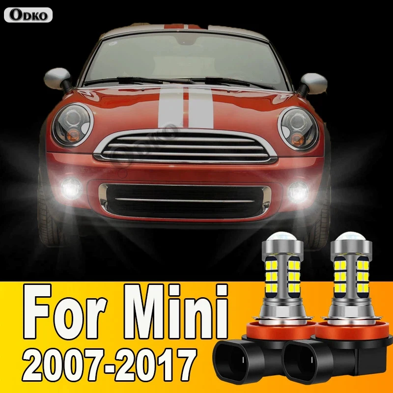 2pcs LED Fog Light Blub H8 H11 Lamp Canbus No Error For Mini Cooper R50 R53 F55 F56 R56 F54 R55 F57 R52 R57 R60 R58 R61 R59