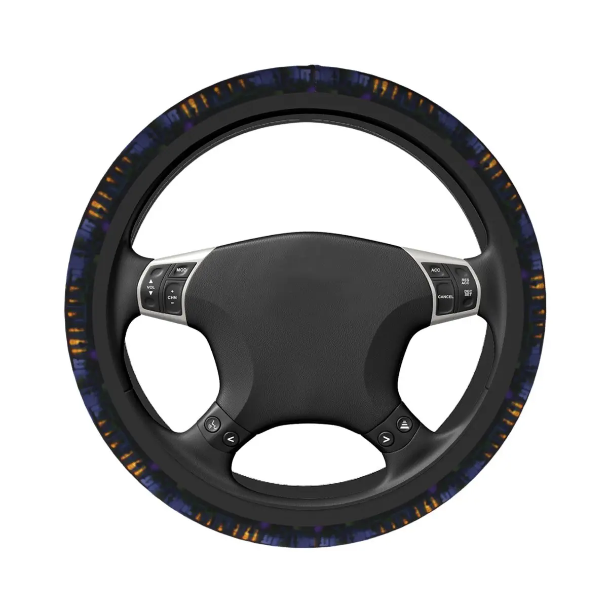 Haunted Mansion Car Steering Wheel Cover 38cm Anti-slip Steering Wheel Protective Cover Elastische Steering-Wheel Accessories