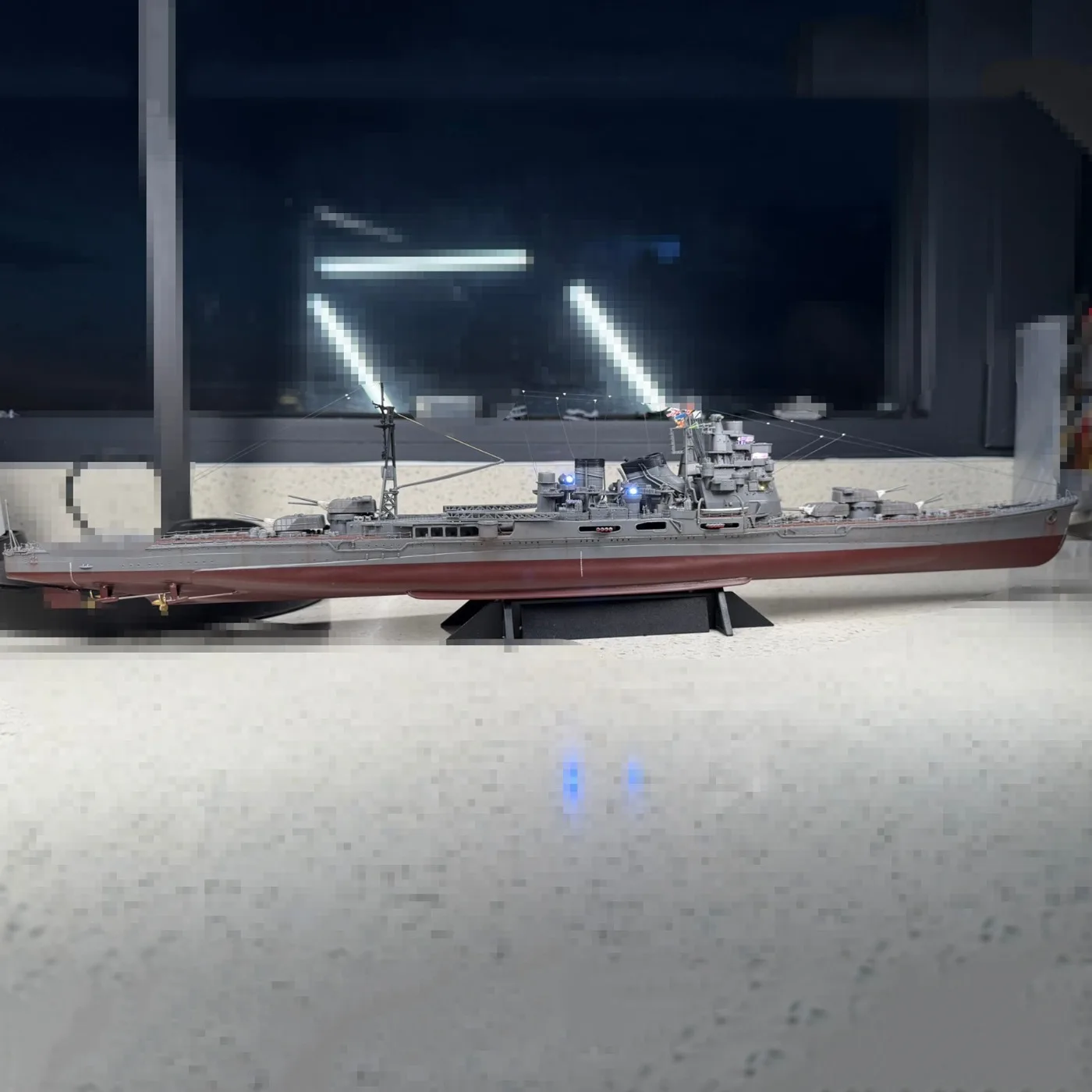 1/350 RCボート 60cm アメリカ重巡洋艦シミュレーション ラジコンボート 四モーターRCボートモデル RTR 大人向けおもちゃ ギフト