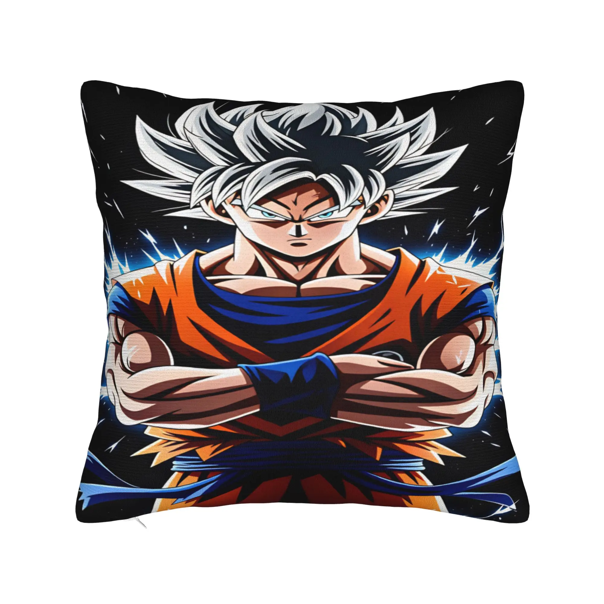 Son Goku Pillow Case Dragons Balls Fashion Pillow Cover Square Pillowcases For Sofa Bedroom Home Decor